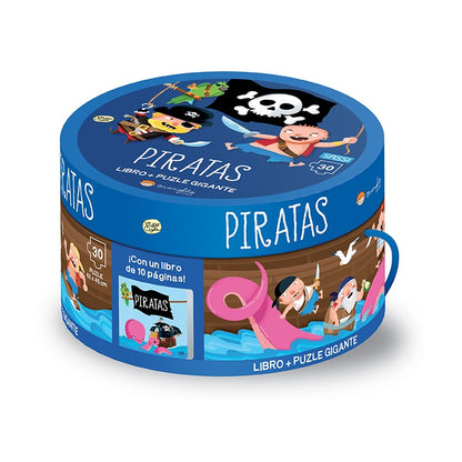 PIRATAS - LIBRO + PUZZLE GIGANTE- MANOLITO BOOKS