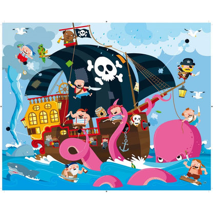 PIRATAS - LIBRO + PUZZLE GIGANTE- MANOLITO BOOKS