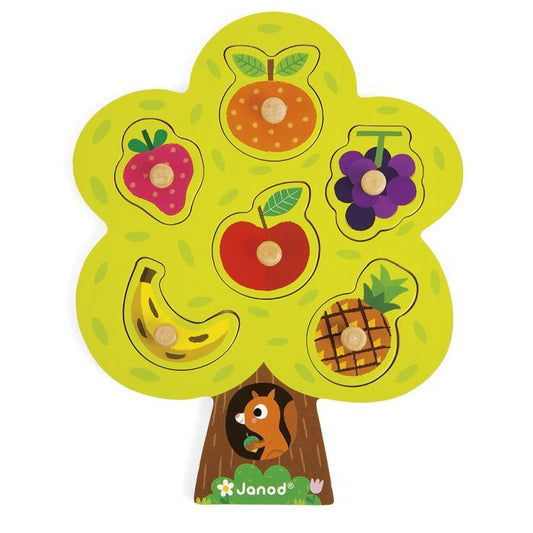 PUZZLE ENCAJABLE - ÁRBOL GOLOSO - 6 PIEZAS