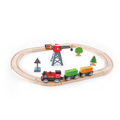 TREN DE MADERA- BUCLE ENTREGA DE CARGA- HAPE