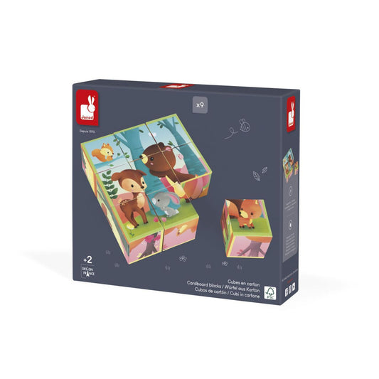 KUBKID ANIMALES DEL BOSQUE - PUZZLE EN CUBOS