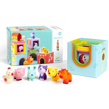 CUBOS APILABLES CON ANIMALES -DJECO