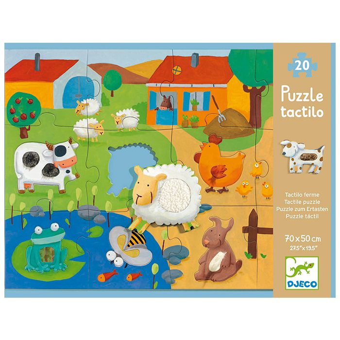 PUZZLE GIGANTE TÁCTIL - GRANJA