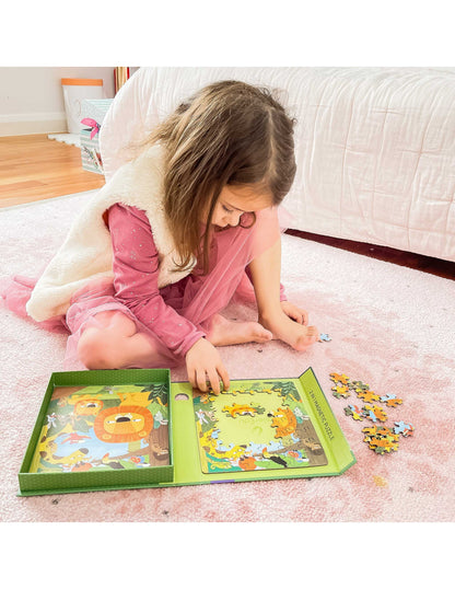 PUZZLE MAGNÉTICO 2 EN 1- JUNGLA DE DÍA Y DE NOCHE